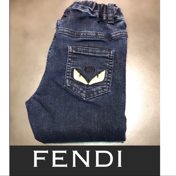 fendi monster jeans